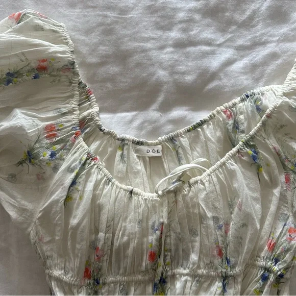 Doen Cream Puff Sleeve Ruffled Blouse - Picture 2 of 2